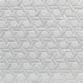 Elements Bright White 12×12 Cane Mosaic