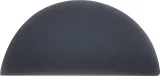Cursive Charcoal 2×4 Demilune Glossy Cursive Charcoal 2×4 Demilune Glossy