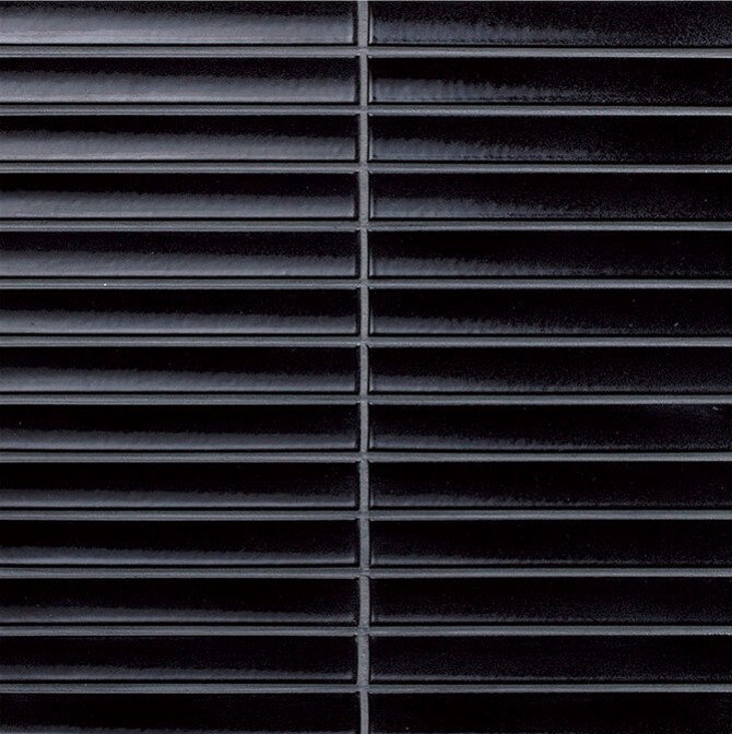 Yuki Border Black 1/2×6 Mosaic