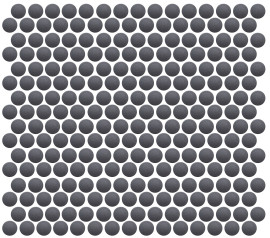 Back to Basics Grey 1″ Penny Round Mosaic