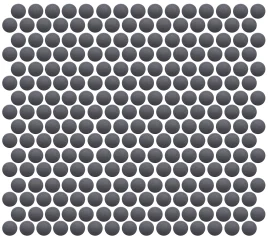 Back to Basics Grey 1″ Penny Round Mosaic