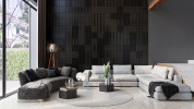 Velvet Black 12x12 Decorative Satin