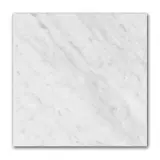 Checkerboard Bianco Carrara 18×18 Field Tile Polished