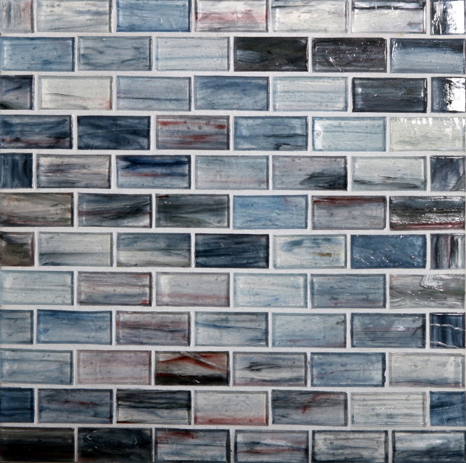 Tozen Tanzanite 1×2 Brick Mosaic Natural