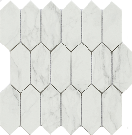 Revival Carrara 12×12 Picket Mosaic