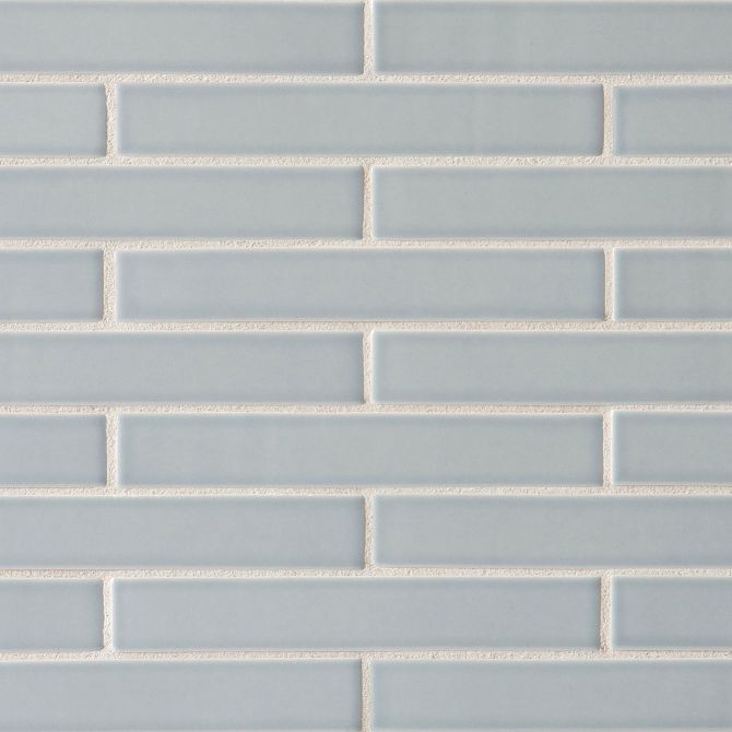 6th Avenue Pale Sky 1×6 Mosaic Glossy