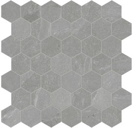 Niles Medium Grey 2″ Hex Mosaics