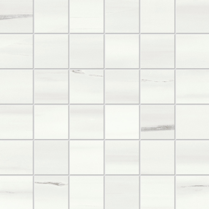 Beyond Dolomite Cool White 2×2 Mosaic Matte