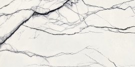 B&W_Marble Breach 48×96 Slab Glossy Rectified