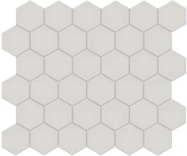 Nantucket Light Gray 2″ Hexagon Mosaic Matte