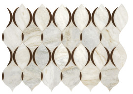 Presario Lumen White Blend 11×7 Modern Lantern Mosaic Polished Presario Lumen White Blend 11×7 Modern Lantern Mosaic Polished