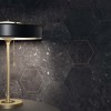 Concert Black Hexagon and Gold Deco Hexagon