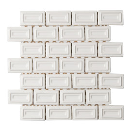 6th Avenue White 11×11 Museum Mosaic Matte