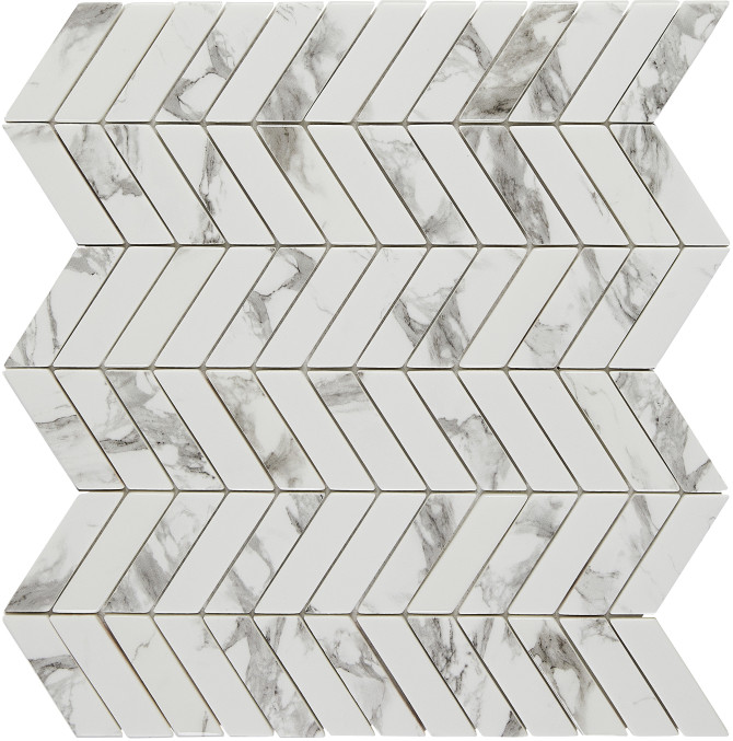 Leaside Luster 11×12 Chevron Mosaic