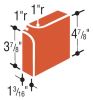 Floor Brick 5×5 Internal Bullnose Abrasive