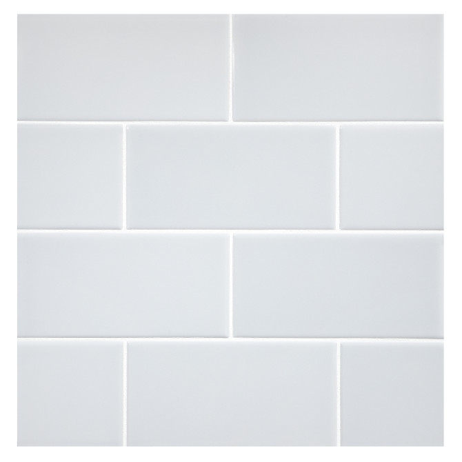 TrueTones Ceramics Hint Of Grey Gloss 3×6 Field Tile Gloss