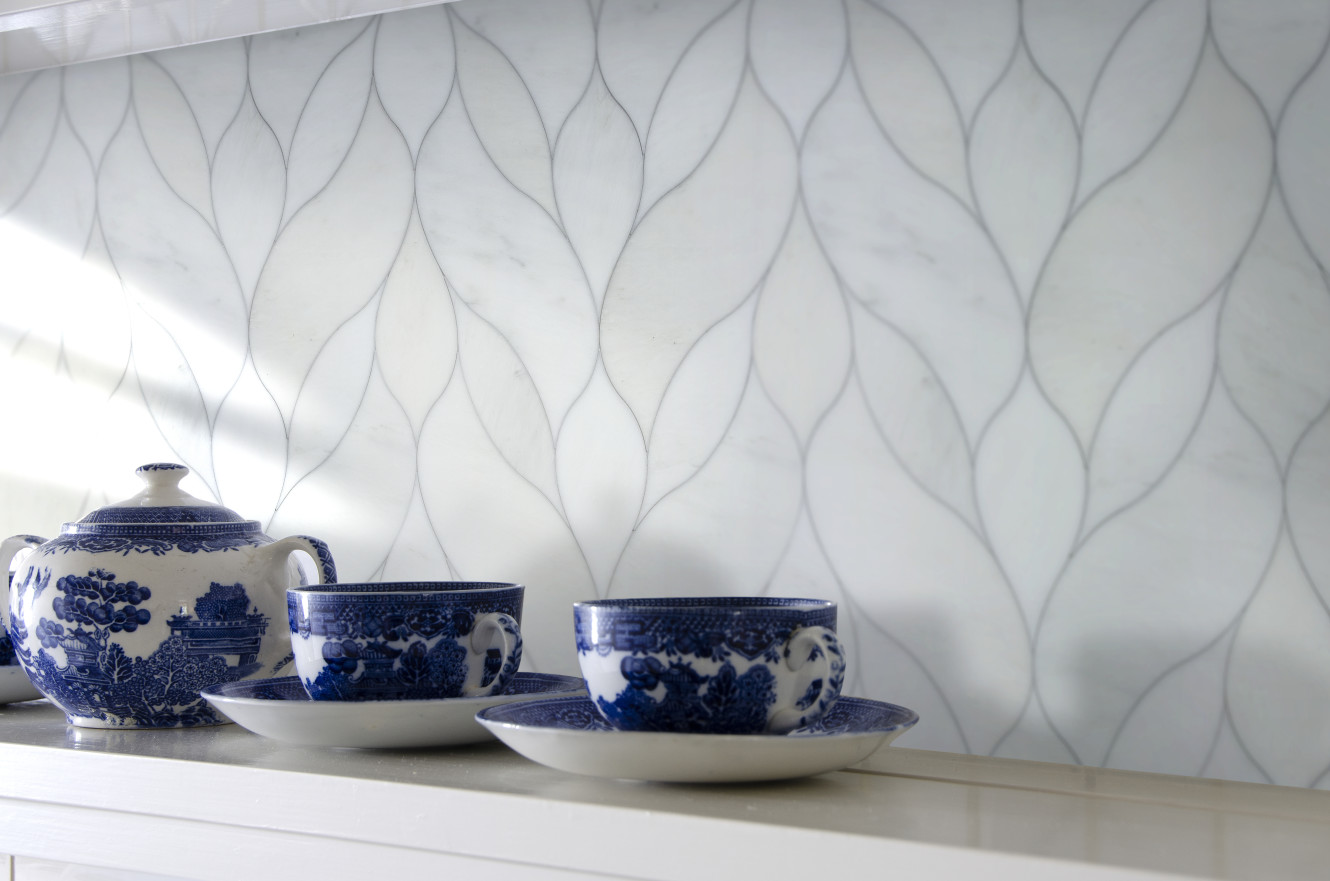 Acurve Asian Carrara Honed Delicato Flow A and B, Vibe and Acanthus