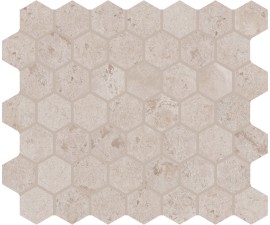 Rochester Beige 2×2 Hexagon Mosaic Matte