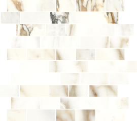 Eesome Gold 13×15 Brick Mosaic Mix Rectified
