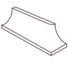 Unglazed Mosaics – Porcelain 2×1 Left Cove Base Corner Matte
