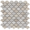 Frio Wooden White Fan Mosaic