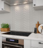 Glass Essentials Fog Matte Palms Mosaic