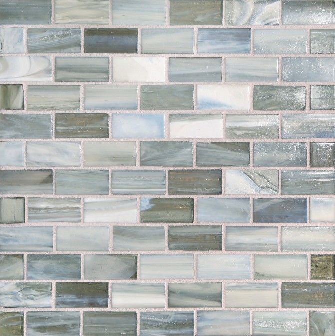 Shibui Pewter 1×2 Brick Mosaic Natural