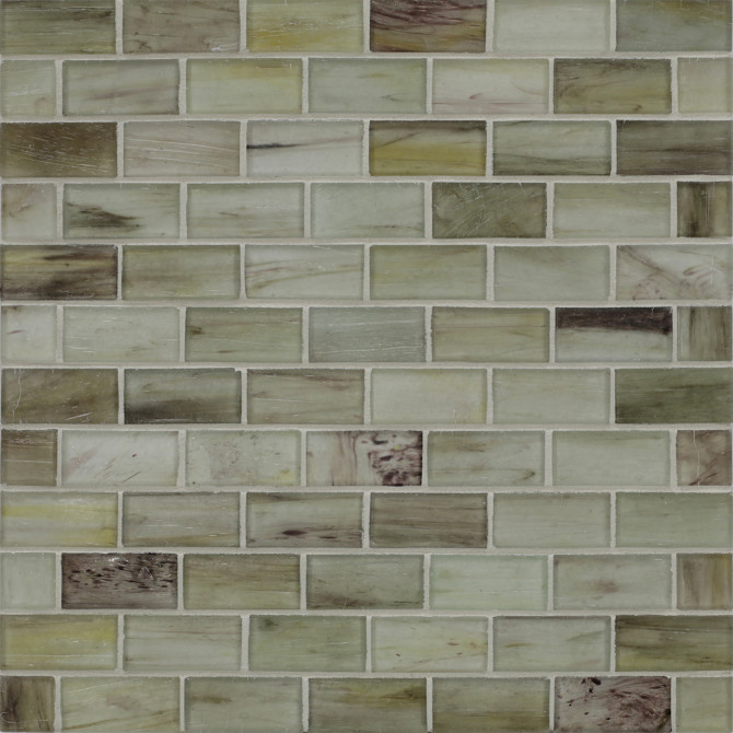Haisen Light Walnut 1×2 Mosaic Silk