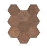 Alchemy Copper 11×13 3D Hexagon Mosaic Rectified