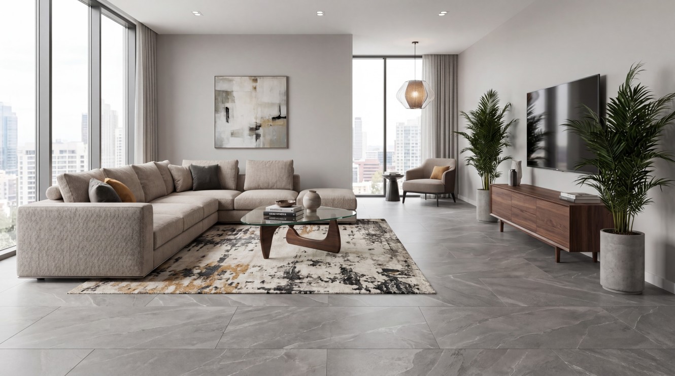 Niles Medium Gray 24x48