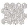 Santiago Light Gray 3″ Hexagon Mosaic Rectified