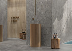 Quartz Essence Burnt 24x48 Grip Rt, 12x16 Composizione P Matte Rt, 24x48 Matte Rt, Meet Chic Beige 8x24 Matte Rt
