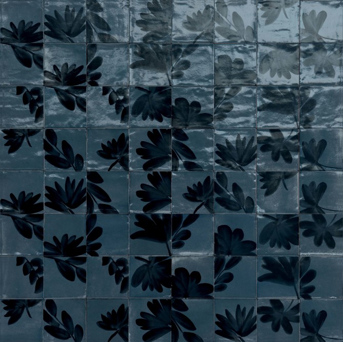 Rice Blu 6×6 Blossom Decorative Tile
