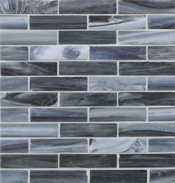 Shibui Sevres Blue 1×4 Mosaic Silk