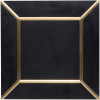 Ellington Ebony & Brass 12×12 Empire Decorative Tile Honed