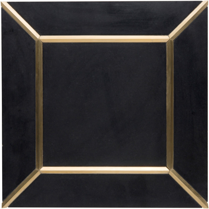 Ellington Ebony & Brass 12×12 Empire Decorative Tile Honed