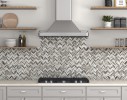 Stone Theory Gem Arrow Glass and Antiqued Mirror Mosaic