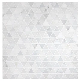 Fine Mosaic Works Asian Carrara Ultra Premium Honed And Asian Carrara Ultra Premium Polished 11×10 Refined Triangles Mosaic Mixed Fine Mosaic Works Asian Carrara Ultra Premium Honed And Asian Carrara Ultra Premium Polished 11×10 Refined Triangles Mosaic Mixed