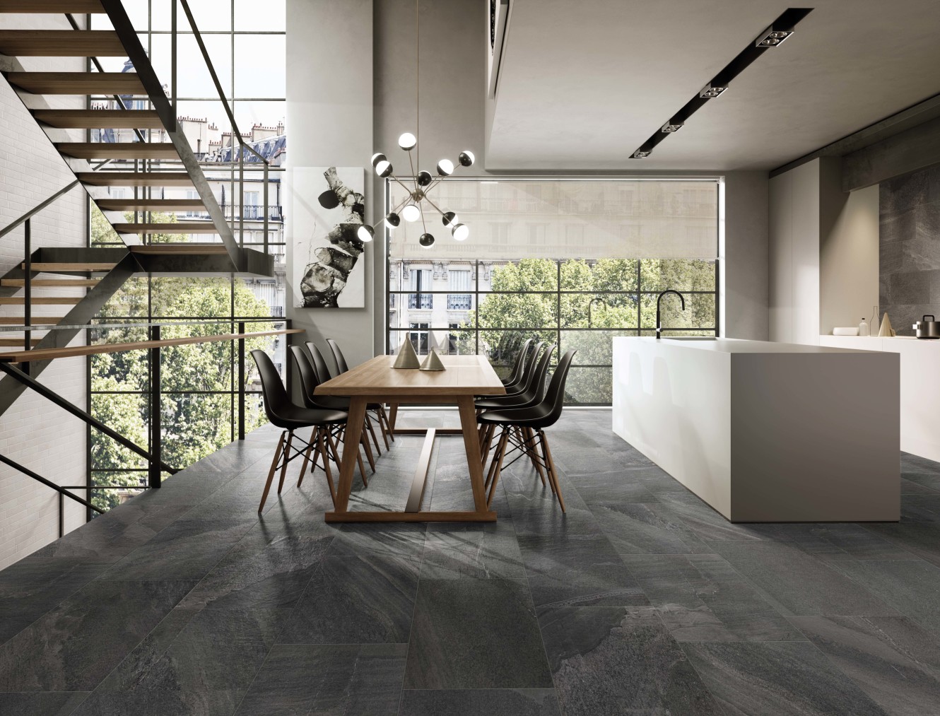 Milestone West Black 18x36