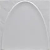 Palm Canyon Satin White 5×5 Arc Decorative Tile