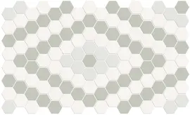 Nantucket Moss Blend 8×13 Diamond Pattern Mosaic Matte