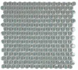 Hexes And O’S Green 3/4″ Penny Round Mosaic Glossy
