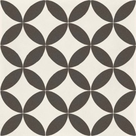 D_Segni Chalk/Midnight/Shadow/Smoke Blend 8×8 Stella Decorative Tile Matte