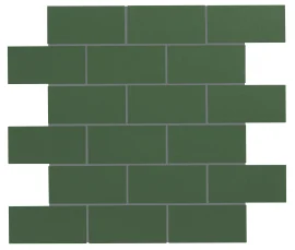 Retroactive 2.0 Racing Green 2×4 Mosaic Matte