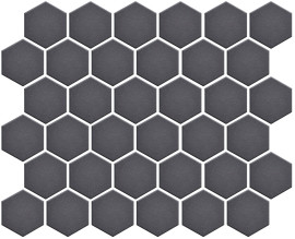 Back to Basics Grey 2″ Hexagon Mosaic