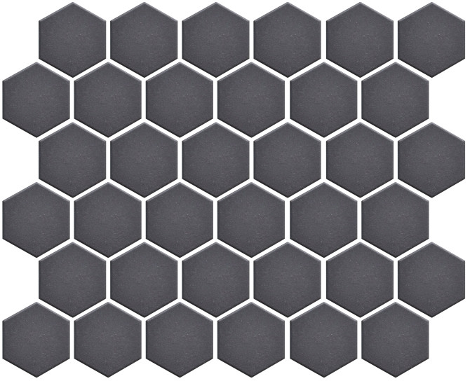 Back to Basics Grey 2″ Hexagon Mosaic