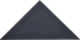 Cursive Charcoal 6×6 Triangle Glossy