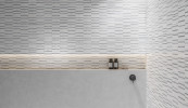Waterjet Stone Mosaics Polar 1x6 Stacked Mosaic Honed
