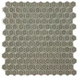 Mosaics Light Smoke 1″ Hexagon Mosaic Gloss