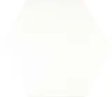 Floor Collection White 8×9 Hexagon Field Tile Semi-Matte